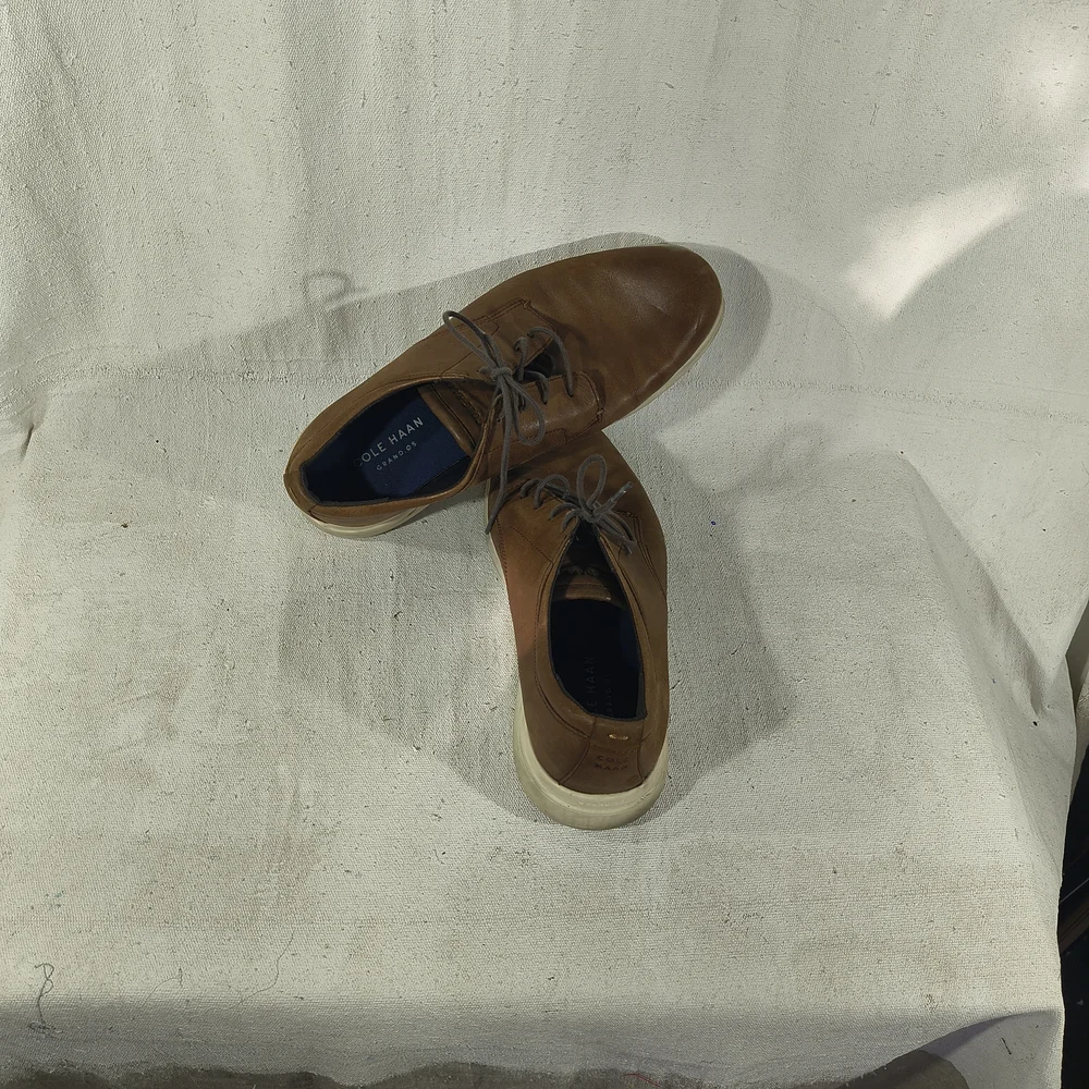 Cole Haan Men's Size 10 Tan Lace Up Leather Oxfords